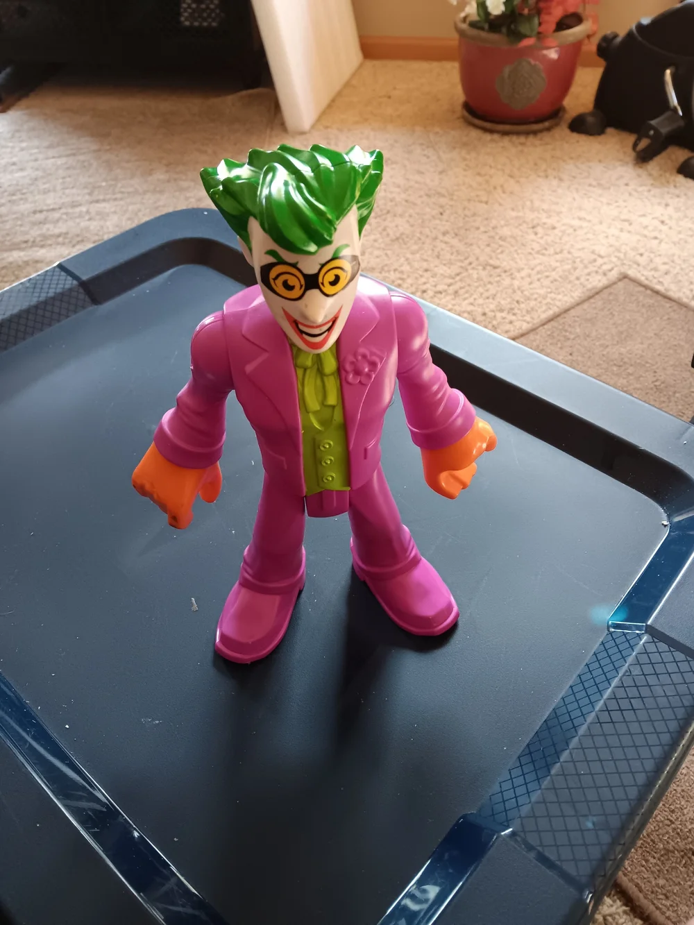 Kids Joker Action Figure Toy - Pink and Green 10 Inches Tall